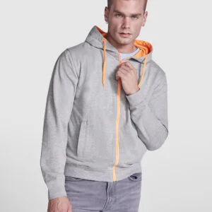 Sudadera con media cremallera a tono y cuello alto 280G. - 1105_58223_1_1