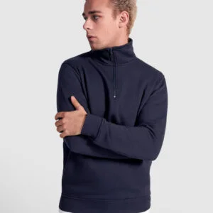 Sudadera con media cremallera a tono y cuello alto 280G. - 1109_55_1_1