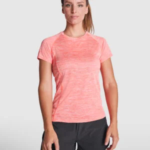 Camiseta técnica entallada de mujer / poliéster / manga corta ranglán. - 6649_244_1_1