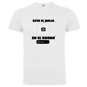 Camiseta personalizada | Anuncio embarazo «Bollo en el horno» - Camiseta de con logo