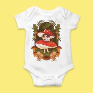 Camiseta Hongo y Duendes - custom-baby-body-450x450