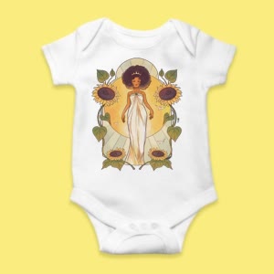 Camiseta Reina de Girasoles - custom-baby-body-450x450