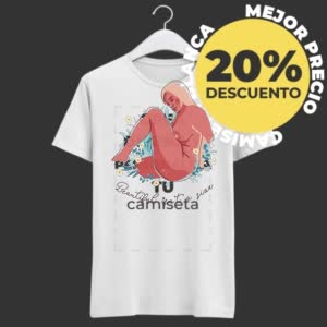 Camiseta la belleza no es una talla - Camiseta blanca con logo