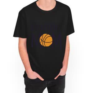 Camiseta Mamá Baloncesto - Camiseta negra con logo