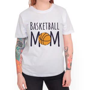 Camiseta Mamá Baloncesto - Camiseta blanca con logo