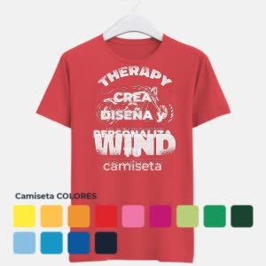 Camiseta La terapia es cara, el viento económico - Camiseta COLORES con logo