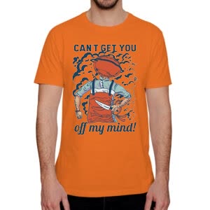 Camiseta De Barbacoa - Camiseta naranja con logo