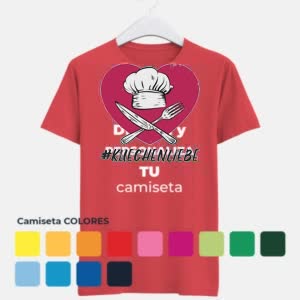 Camiseta Amor Por La Cocina - Camiseta COLORES con logo