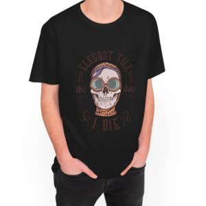 Camiseta Elegante hasta la muerte - Camiseta negra con logo