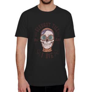 Camiseta Elegante hasta la muerte - Camiseta negra con logo