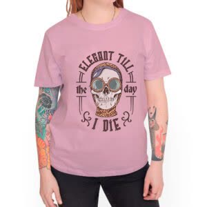 Camiseta Elegante hasta la muerte - Camiseta rosa con logo