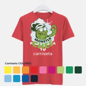 Camiseta Chef Monstruo - Camiseta COLORES con logo