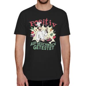 Camiseta Cocinero Positivo - Camiseta negra con logo