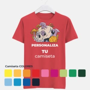 Camiseta Hongos y calavera - Camiseta COLORES con logo