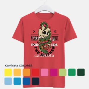 Camiseta nunca confíes en quien se desliza - Camiseta COLORES con logo