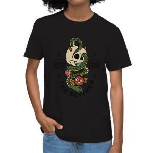 Camiseta nunca confíes en quien se desliza - Camiseta negra con logo