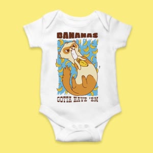 Camiseta Hurón Amante Del Plátano - custom-baby-body-450x450