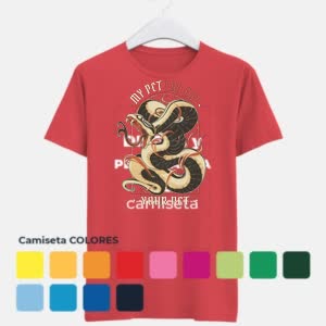 Camiseta mi mascota come tu mascota - Camiseta COLORES con logo