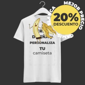 Camiseta steap trease Platano - Camiseta blanca con logo