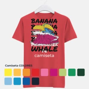 Camiseta Ballena Bananera - Camiseta COLORES con logo