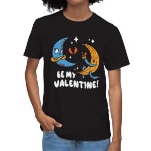 Camiseta Dia De San Valentin Banano - Camiseta negra con logo