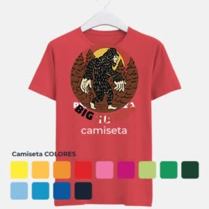 Camiseta Bigfoot Tiene Manos Grandes - Camiseta COLORES con logo