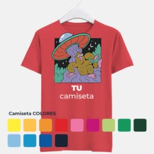 Camiseta Plato volador Bigfoot - Camiseta COLORES con logo