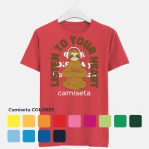 camiseta Escucha a tu Corazón - Camiseta COLORES con logo