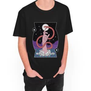 Camiseta mano mágica - Camiseta negra con logo