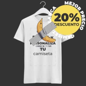 Camiseta Taped platano - Camiseta blanca con logo