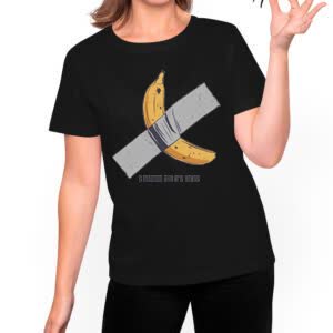 Camiseta Taped platano - Camiseta negra con logo