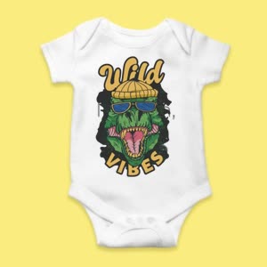 Camiseta Dinosaurio Wild Vibes - custom-baby-body-450x450