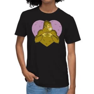 Camiseta Amor De Pie Grande - Camiseta negra con logo