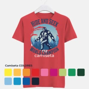 Camiseta Campeón Del Mundo De Bigfoot - Camiseta COLORES con logo