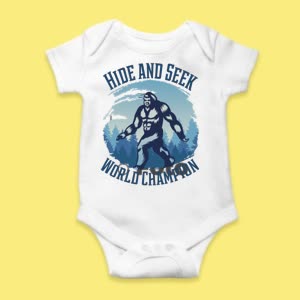 Camiseta Campeón Del Mundo De Bigfoot - custom-baby-body-450x450