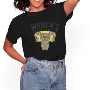 Camiseta Derechos de la mujer o muerte - Camiseta negra con logo