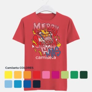 Camiseta Cesta de Baloncesto - Camiseta COLORES con logo