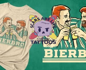 Camiseta Cicatrices son como Tatuajes baratos - CAMISETAS-PARA-PENAS