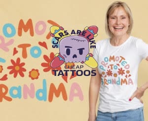 Camiseta Cicatrices son como Tatuajes baratos - Camiseta personalizada con logo