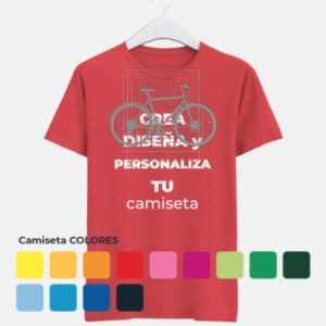 Camiseta Bicicleta Negra - Camiseta COLORES con logo