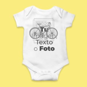 Camiseta Bicicleta Negra - custom-baby-body-450x450