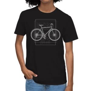 Camiseta Bicicleta Negra - Camiseta negra con logo