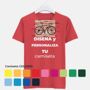 Camiseta Anatomía De La Bicicleta - Camiseta COLORES con logo