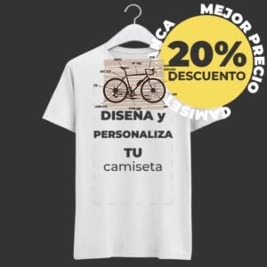 Camiseta Anatomía De La Bicicleta - Camiseta blanca con logo