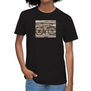 Camiseta Anatomía De La Bicicleta - Camiseta negra con logo