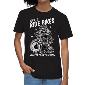 Camiseta Ciclista Nacido Para Montar - Camiseta negra con logo