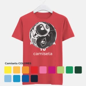 Camiseta ying yang astronauta - Camiseta COLORES con logo