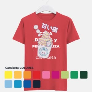 Camiseta Bebida kitty - Camiseta COLORES con logo