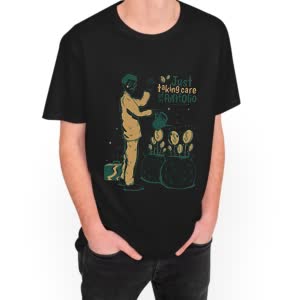 Camiseta Planta de dinero - Camiseta negra con logo