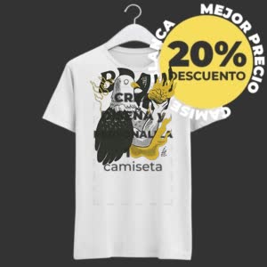 Camiseta Paloma de Fuego - Camiseta blanca con logo